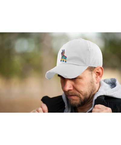 Fiesta Pinata Dad Hat Embroidery Vintage Adjustable Embroidered Cap Medium Denim $12.66 Baseball Caps