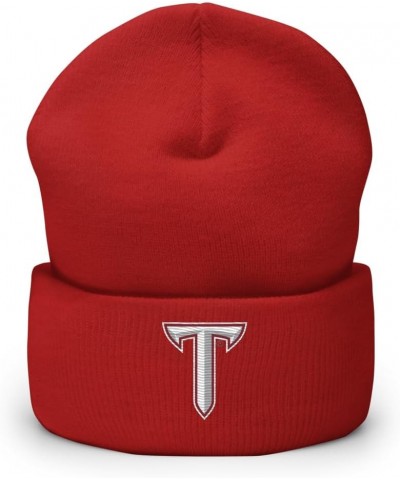 Troy University Beanie: Premium Quality Soft Turbo Acrylic Campus Wear for Pride & Warmth, Winter Hat Red Design 3 $23.39 Sku...