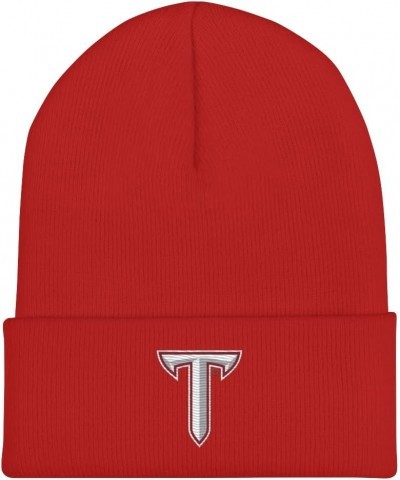 Troy University Beanie: Premium Quality Soft Turbo Acrylic Campus Wear for Pride & Warmth, Winter Hat Red Design 3 $23.39 Sku...