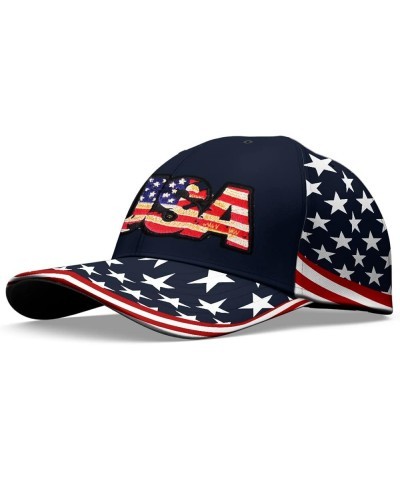 Print Baseball Cap Snapback Eagle USA Flag for Men Women Patriotic Veteran Military Flag 1 $15.19 Baseball Caps