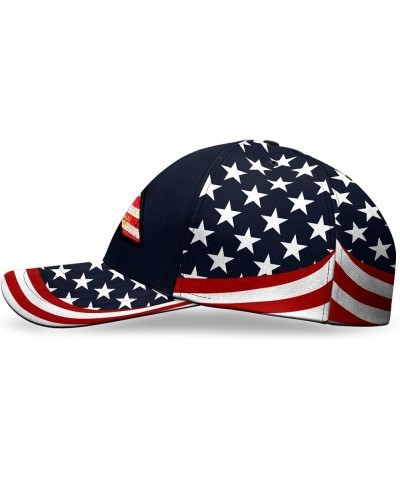 Print Baseball Cap Snapback Eagle USA Flag for Men Women Patriotic Veteran Military Flag 1 $15.19 Baseball Caps