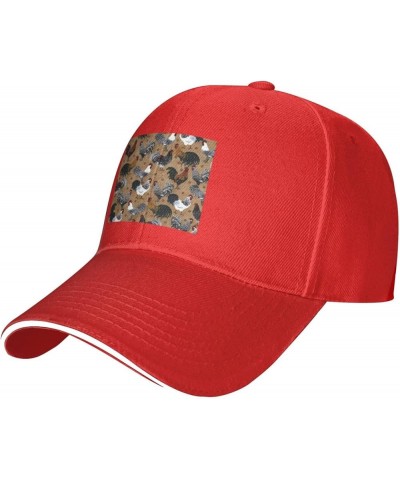 Design Name Picture Casual Fashion Baseball Cap Black : Comfortable, Light Red $9.54 Baseball Caps