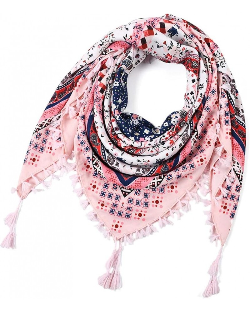 Designer Scarves Fashion Women Printing Button Shawl Scarves Women Bohemian Scarf Ethnic Style Tie Tassel Scarf A $8.82 Scarves