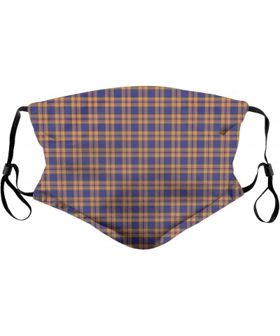 Clan Mccann Tartan Reusable Face Mask with Replaceable Filter Activated Carbon Dust Mask with Two Filters $11.00 Balaclavas