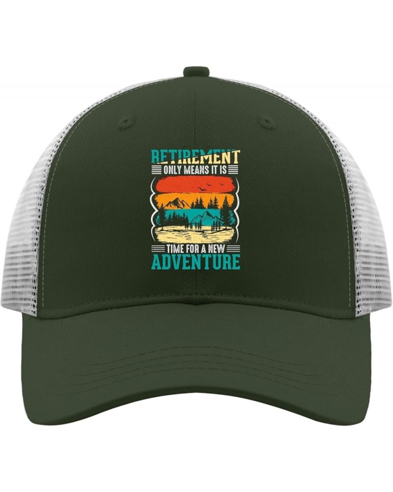 Retirement Only Means It is Time for A New Adventure Golf Hat Women Cap Apricot Womens Sun Hat Gifts for Men Army Green 2 $11...