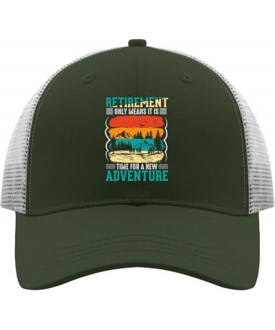 Retirement Only Means It is Time for A New Adventure Golf Hat Women Cap Apricot Womens Sun Hat Gifts for Men Army Green 2 $11...