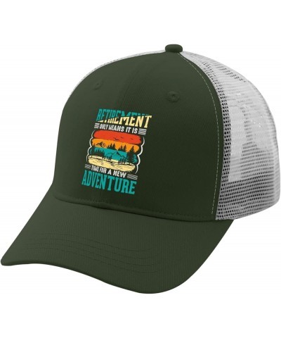 Retirement Only Means It is Time for A New Adventure Golf Hat Women Cap Apricot Womens Sun Hat Gifts for Men Army Green 2 $11...