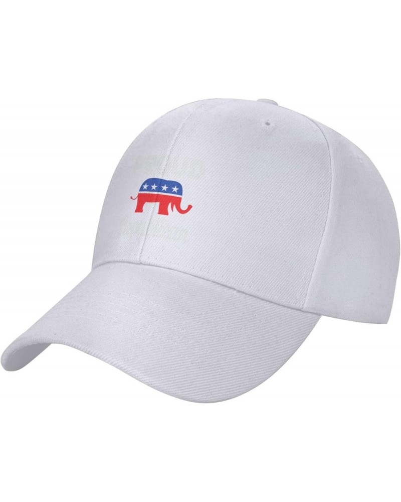 Proud Republican Hat Elephant Pro Trump 2024 Red Vote Hat for Men Women Sports Baseball Cap Dad Trucker Hat White $11.64 Base...