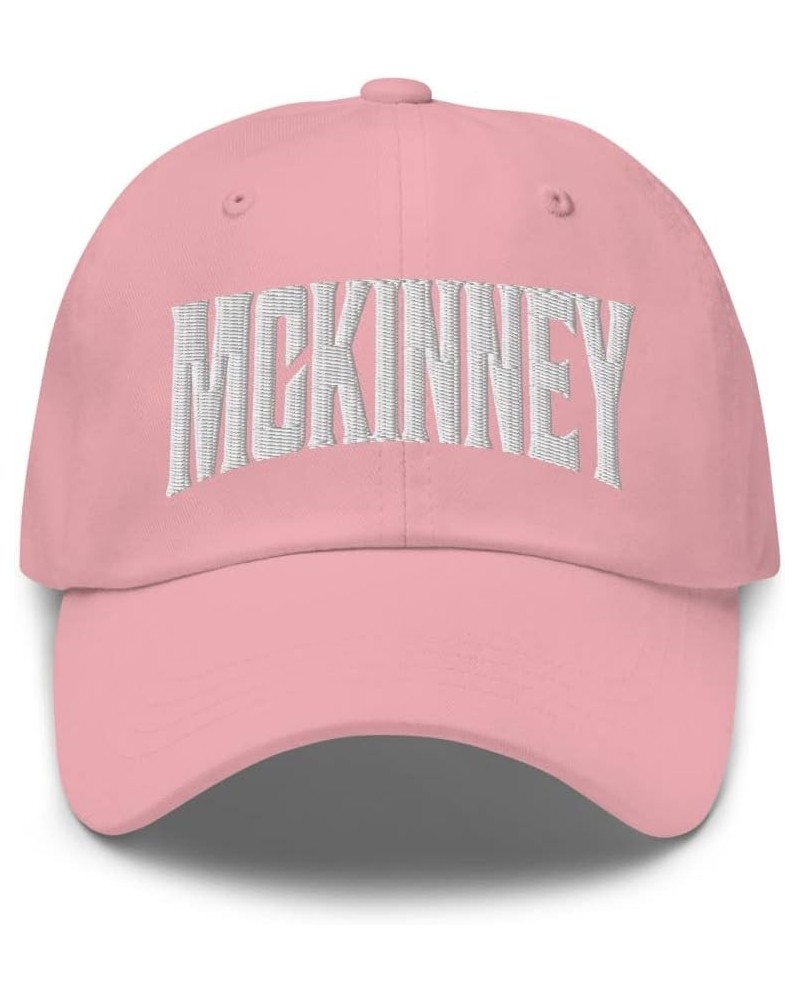 McKinney Texas TX Embroidered Dad Hat Pink $19.18 Baseball Caps