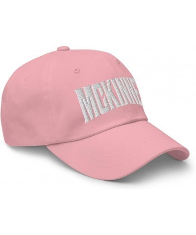 McKinney Texas TX Embroidered Dad Hat Pink $19.18 Baseball Caps