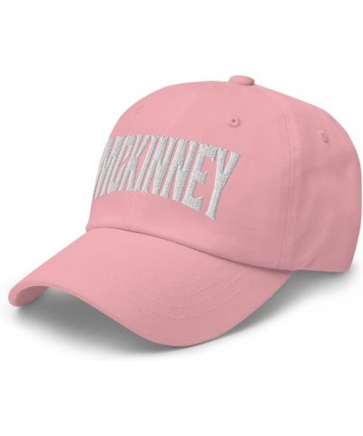 McKinney Texas TX Embroidered Dad Hat Pink $19.18 Baseball Caps