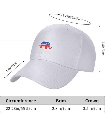 Proud Republican Hat Elephant Pro Trump 2024 Red Vote Hat for Men Women Sports Baseball Cap Dad Trucker Hat White $11.64 Base...