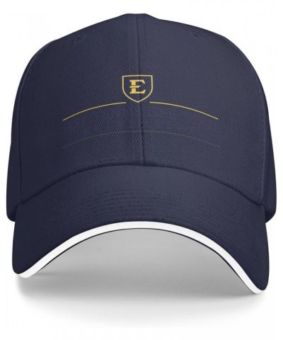 East Central University Unisex Classic Hat Adjustable Fashion Casquette for Men Women Navy Blue $9.21 Baseball Caps