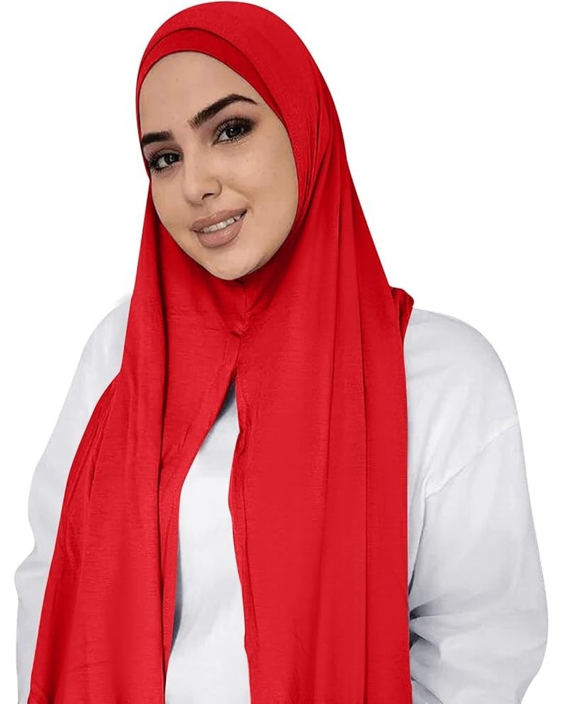 Neck Scarves For Women Silk Hair Scarf For Sleeping Muslim Head Scarf Solid Color Long Scarf Wrap Scarves Cotton J $7.60 Scarves