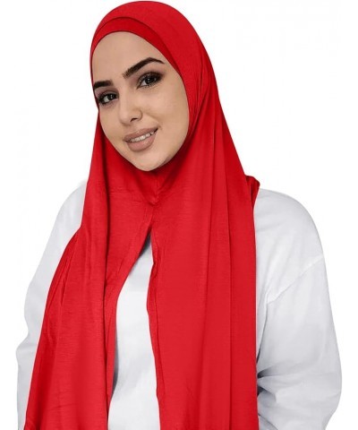 Neck Scarves For Women Silk Hair Scarf For Sleeping Muslim Head Scarf Solid Color Long Scarf Wrap Scarves Cotton J $7.60 Scarves