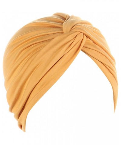 Women's African Cap Wedding Women Braid Turbans Ladies Head Wraps Gifts Valentines Day Yellow $6.71 Skullies & Beanies