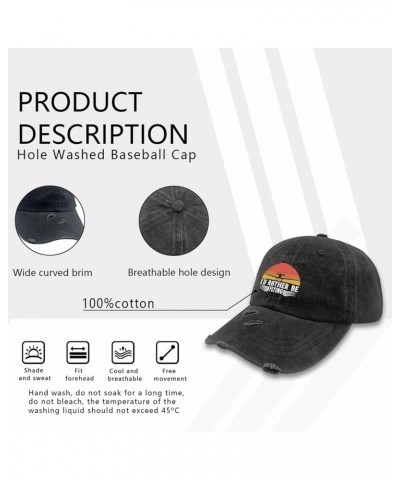 I'd Rather Be Flying Hats Baseball Hats for Men AllBlack Mens Baseball Cap Gifts for Boyfriends Hiking Hat Allblack $11.00 Su...