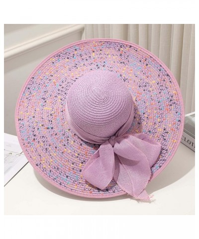 Women's Church Fascinator Bridal Tea Party Wedding Hat Super Caps Purple-c $7.68 Sun Hats