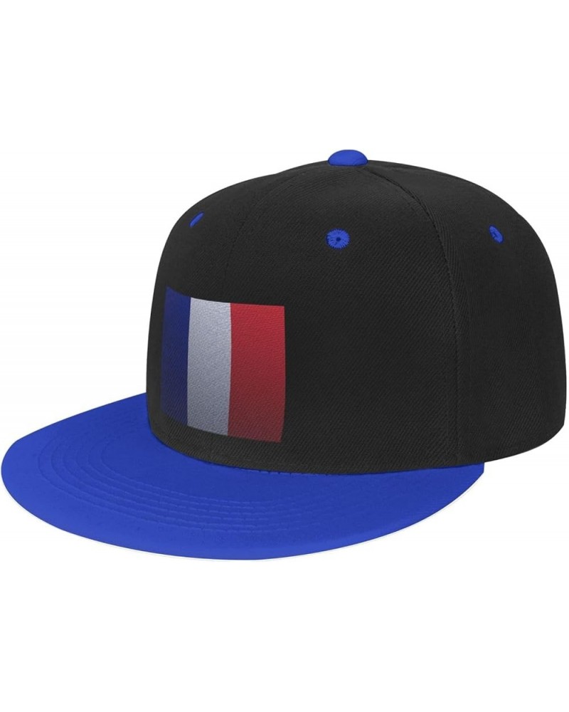 Flag of France Knitting Effect Baseball Cap for Men Women Snapback Hat Adjustable Flat Bill Hats Blue $10.14 Baseball Caps