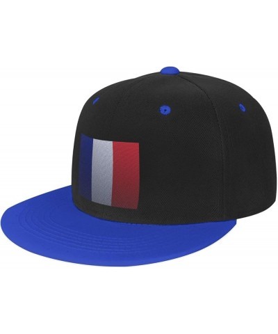 Flag of France Knitting Effect Baseball Cap for Men Women Snapback Hat Adjustable Flat Bill Hats Blue $10.14 Baseball Caps