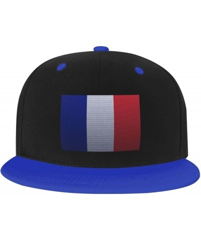 Flag of France Knitting Effect Baseball Cap for Men Women Snapback Hat Adjustable Flat Bill Hats Blue $10.14 Baseball Caps