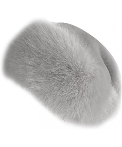 Women's Winter Beanie,Faux Fox Fur Hat Plush Stylish Ladies Winter Faux Fur Hat Warm Cap Grey $10.14 Skullies & Beanies