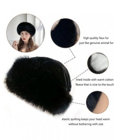 Women's Winter Beanie,Faux Fox Fur Hat Plush Stylish Ladies Winter Faux Fur Hat Warm Cap Grey $10.14 Skullies & Beanies