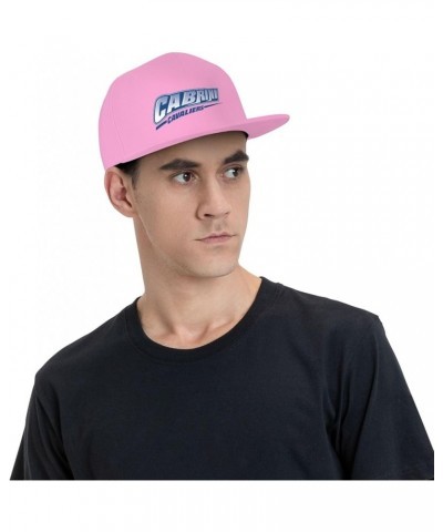 Cabrini University Logo Hats for Men Flat Bill Fitted Caps Hiphop Rap Adjustable Baseball Trucker Dad Hat Pink $10.19 Basebal...