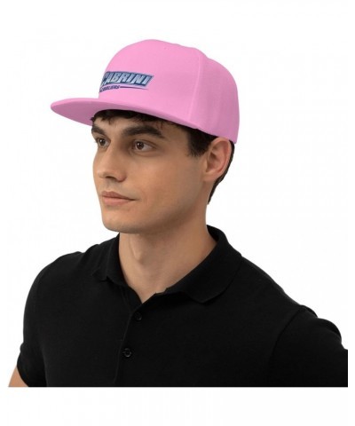 Cabrini University Logo Hats for Men Flat Bill Fitted Caps Hiphop Rap Adjustable Baseball Trucker Dad Hat Pink $10.19 Basebal...