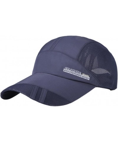 Women Breathable Mesh Baseball Cap Summer Quick Drying Hat Foldable Sun Sunscreen Hats for Golf Sport Navy $6.71 Sun Hats