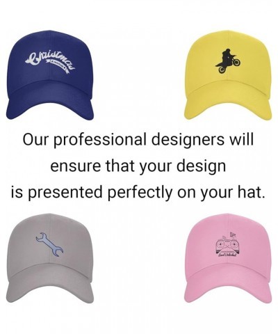 Custom Hat Add Your Name Logo Text or Image Here Personalized Hats Black $7.08 Baseball Caps