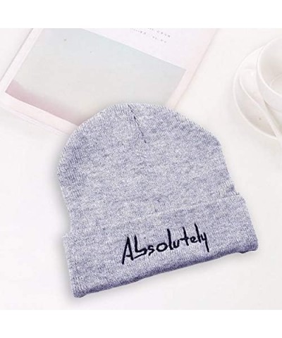 Women's Cuffed Knit Beanie Winter Hats Guys Winter Beanie Plain Acrylic Hat Running Skull Cap Daily Beanie Hat Grey $8.57 Sku...