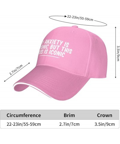 My Chronic But This Ass is Iconic Hat Sandwich Baseball Cap Black Trucker Hat for Men Women Pink $11.95 Baseball Caps