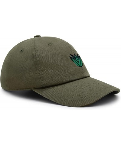 Agave Plant Premium Dad Hat Embroidered Baseball Cap Tequila Olive Green $12.49 Baseball Caps