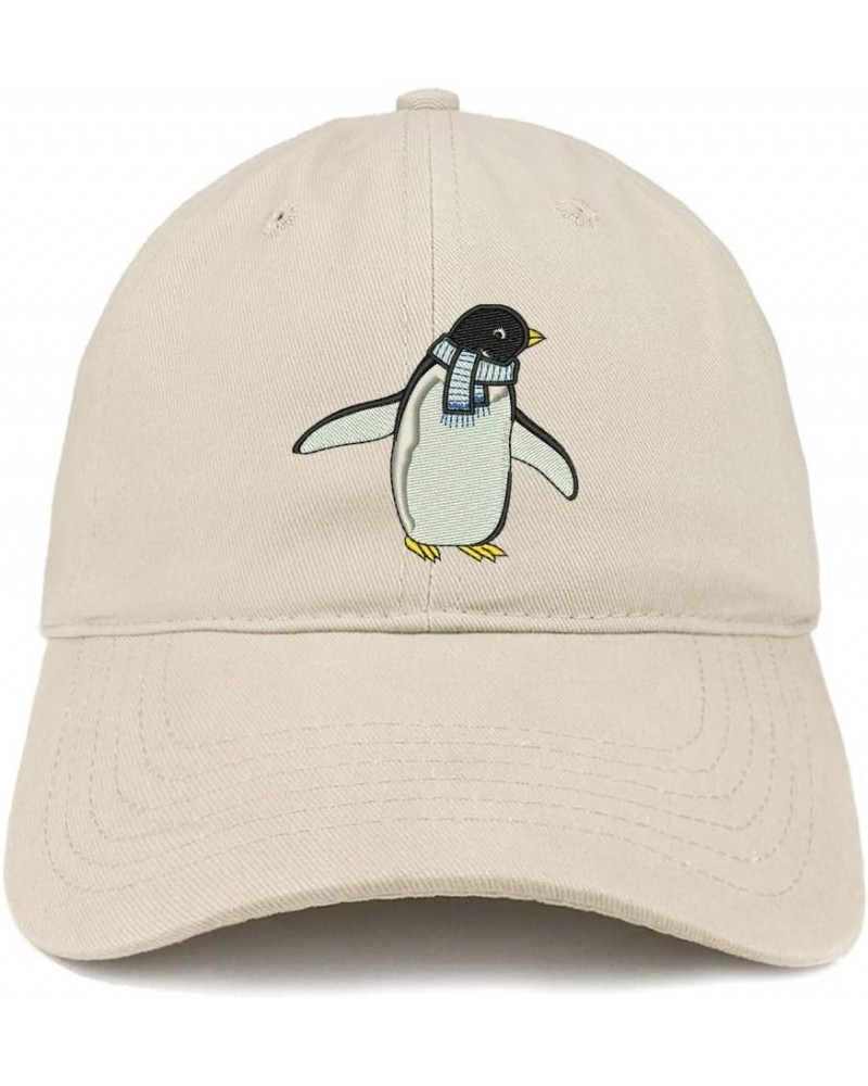 Penguin Embroidered Brushed Cotton Cap Stone $10.25 Baseball Caps