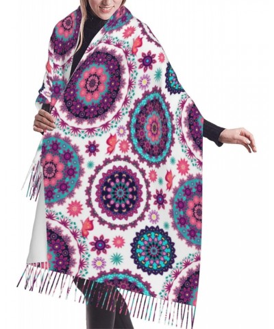 Boho Mandala Pashmina Shawl Scarf Women'S Casual Shawl Wrap Scarf 77" X 27 $13.75 Scarves