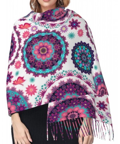 Boho Mandala Pashmina Shawl Scarf Women'S Casual Shawl Wrap Scarf 77" X 27 $13.75 Scarves