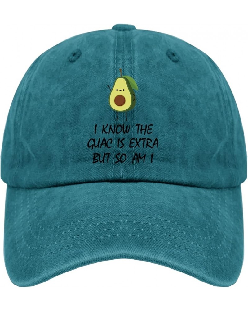 Baseball Hat for Women Avocado Vintage Hats for Women's Baseball Hat Trendy i knoww The Guac is Extra but so am i Visor Hat C...