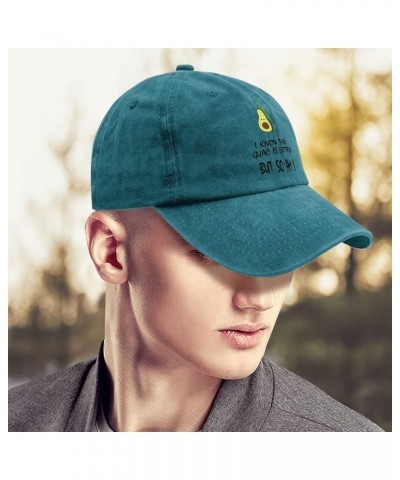 Baseball Hat for Women Avocado Vintage Hats for Women's Baseball Hat Trendy i knoww The Guac is Extra but so am i Visor Hat C...