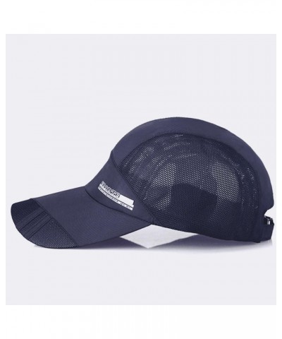 Women Breathable Mesh Baseball Cap Summer Quick Drying Hat Foldable Sun Sunscreen Hats for Golf Sport Navy $6.71 Sun Hats