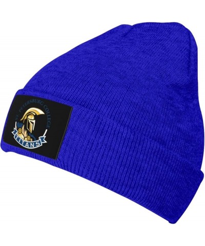 St Petersburg College Logo Stretch Knit Hat for Men Women Winter Warm Cap Blue $7.77 Skullies & Beanies