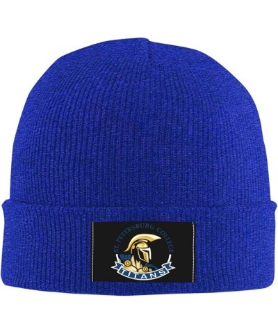 St Petersburg College Logo Stretch Knit Hat for Men Women Winter Warm Cap Blue $7.77 Skullies & Beanies