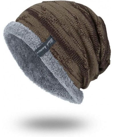 Fashion Warm Hat Outdoor Knit Unisex Cap Hat Cap Hedging Head Baseball Caps Notch Hat Khaki-d $8.27 Skullies & Beanies