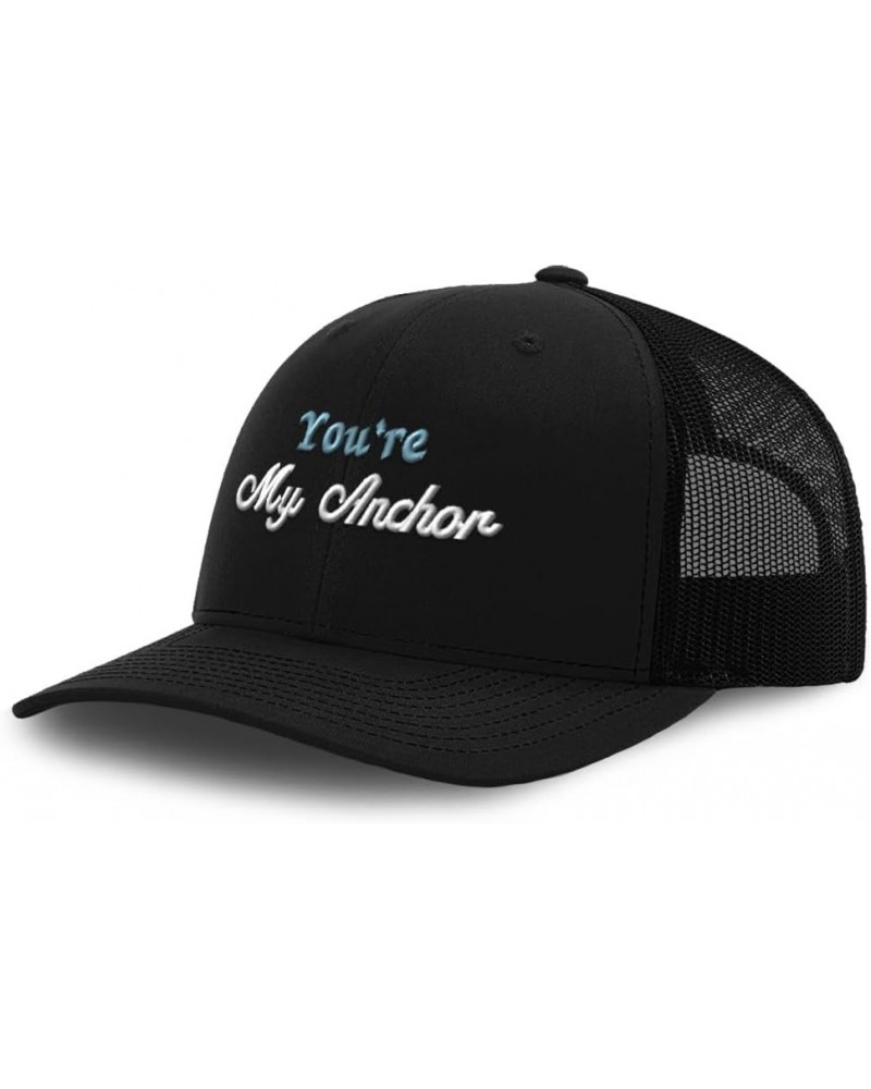 Trucker Hat Baseball Cap You are My Anchor Style B Cotton Dad Hats for Men & Women Black $11.61 Baseball Caps