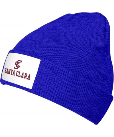 Santa Clara University Logo Classic Warm Winter Knit Cap Fleece Lined Beanie Hat Blue $13.51 Skullies & Beanies