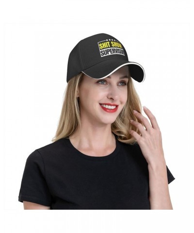 Funny Shit Show Supervisor Hat for Men Women Gift for Boss Manager Teacher Mom Fun Saying Baseball Cap Black Black $10.79 Bas...