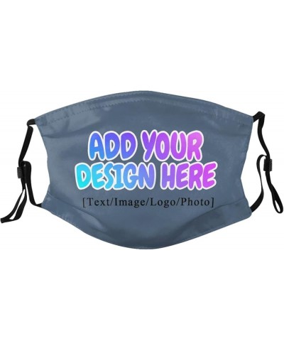 Custom Face Masks with Your Logo Image Photo Name for Sport,Outdoor and Travel Indigo Blue $6.72 Balaclavas