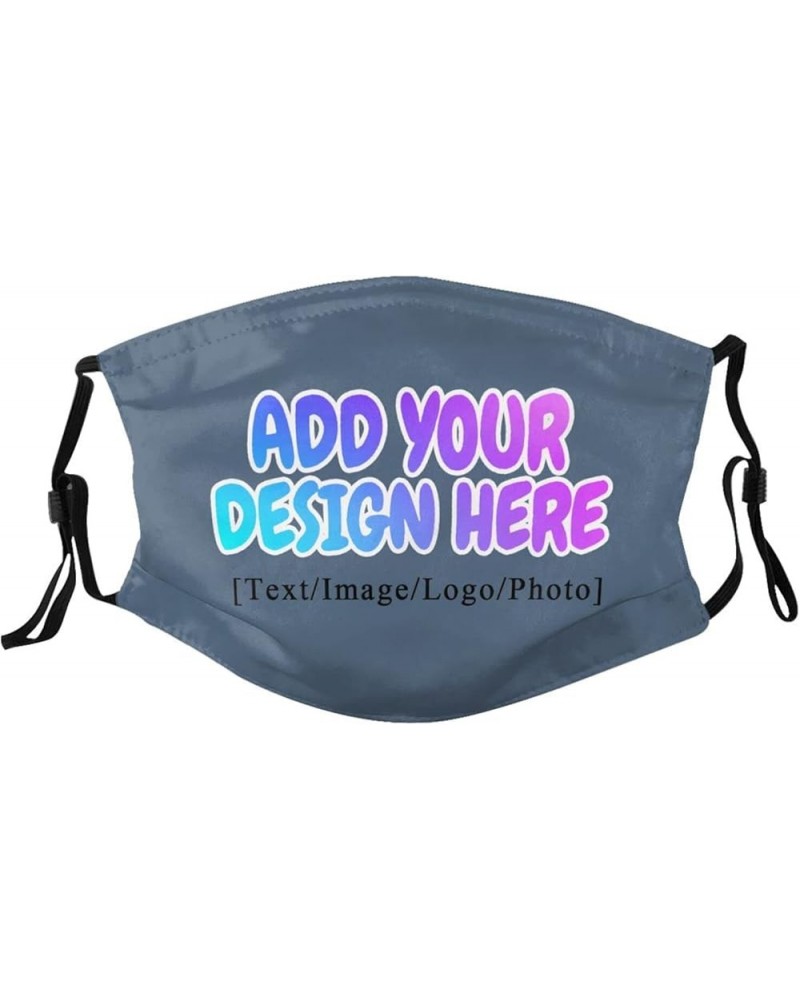 Custom Face Masks with Your Logo Image Photo Name for Sport,Outdoor and Travel Indigo Blue $6.72 Balaclavas