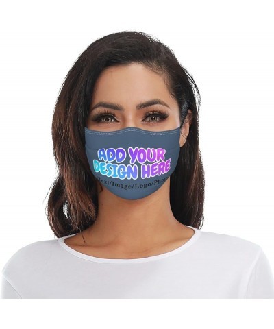 Custom Face Masks with Your Logo Image Photo Name for Sport,Outdoor and Travel Indigo Blue $6.72 Balaclavas