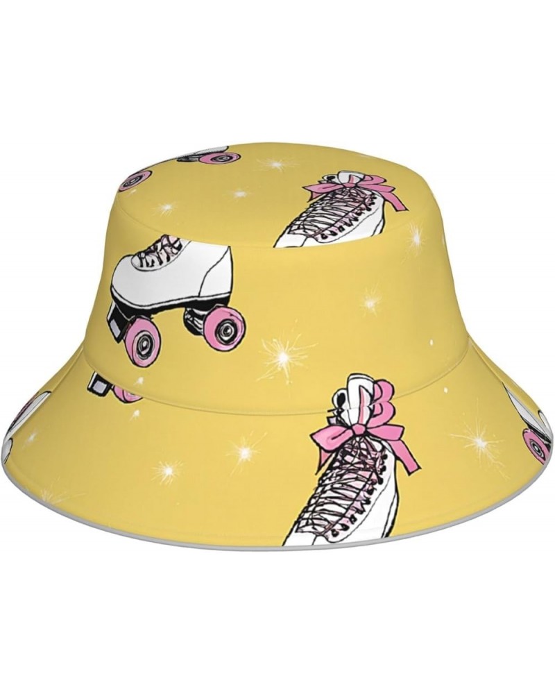 Cute Monkey Printed Sun Hat with Reflective Trim,Unisex Double-Side Fisherman Cap Bucket Hat,Stay Cool and Stylish! Colorful ...